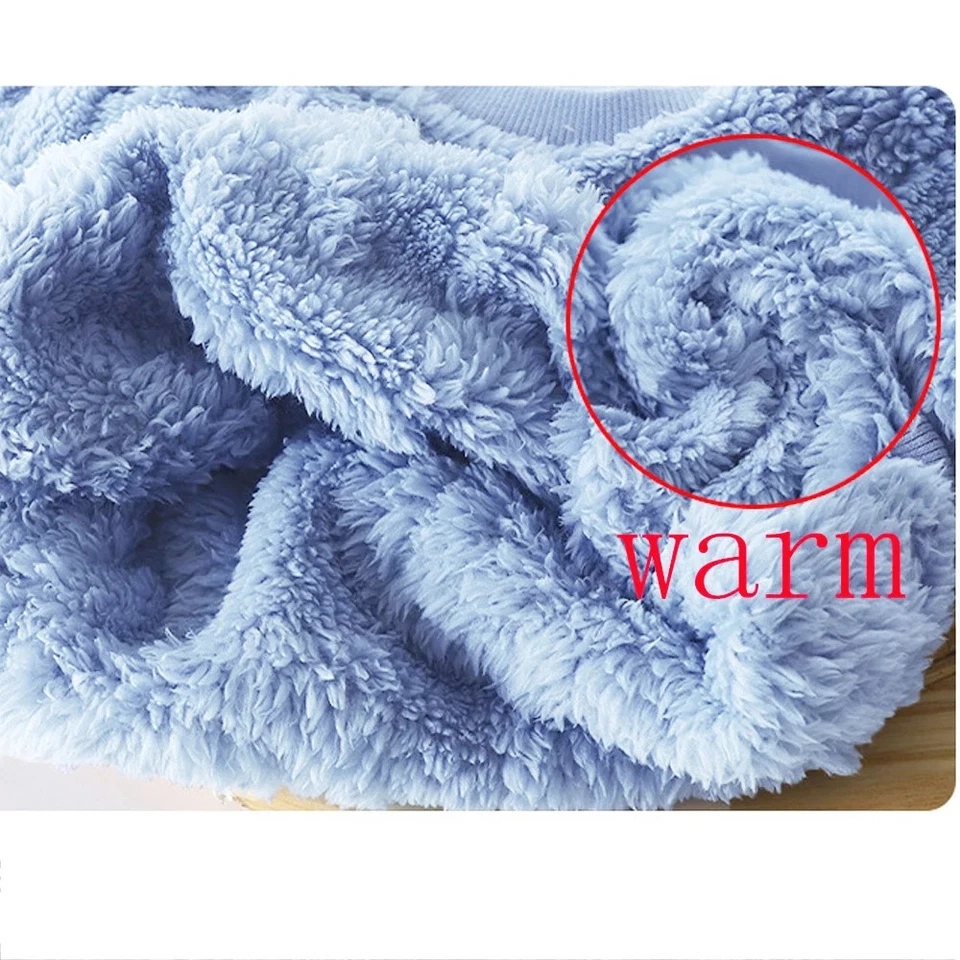 Autumn Winter Sleepwear Flannel Pajamas for Girls Boys Tops+Pants Suits Baby  - Image 2 of 4