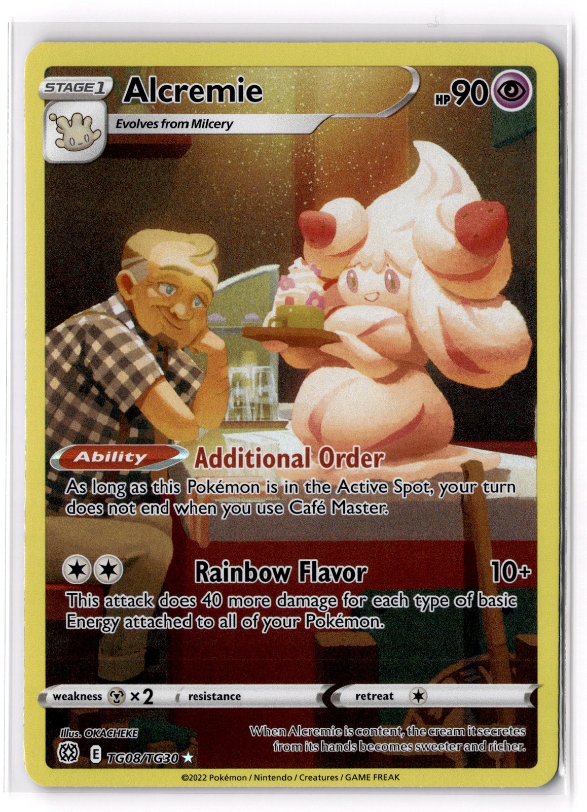 Alcremie TG08/TG30 SWSH09: Brilliant Stars Trainer Gallery Holo NM