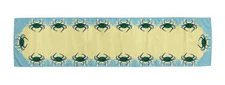 Betsy Drake Blue Crab Table Runner 13x54