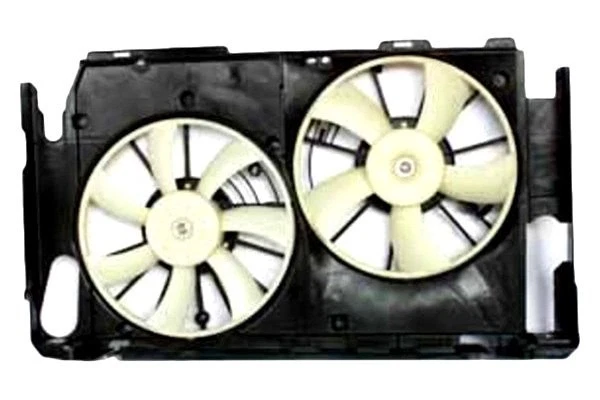 For Toyota RAV4 2006-2012 TYC Dual Radiator & Condenser Fan Assembly - Imagem 2 de 4