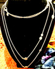 VINTAGE LOFT NECKLACE SILVER TONE W/RHINESTONE. 2003 — photo 1