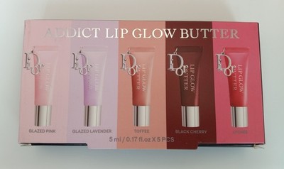 NEW Dior MINI/DELUXE SAMPLE SIZE Addict Lip Glow Butter Set .17 fl. oz. each