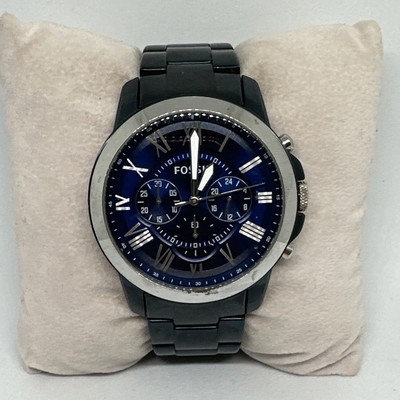 Fossil Grant FS5230 Men's Blue Stainless Steel Analog Dial Quartz Watch  HME522