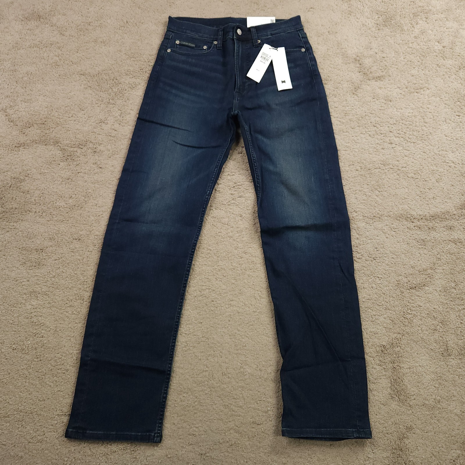 's Standard Straight Fit Stretch Jeans Blue 30 X 32