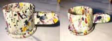 (2) 2020 Peter Shire EXP Splatter Cup Bowl Handle Echo Park Pottery Post Modern