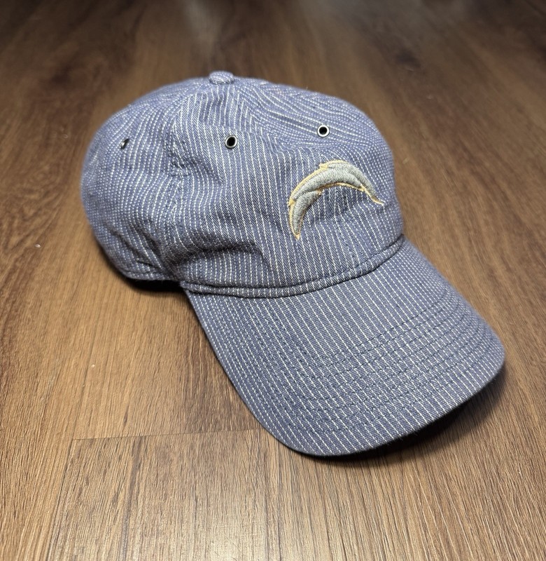 New Era San Diego/LA Chargers NFL Football Blue&White Pinstripe Adjustable Hat