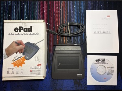 Interlink Electronics ePad VP9801 USB Electronic Signature Capture Pad w/ Stylus