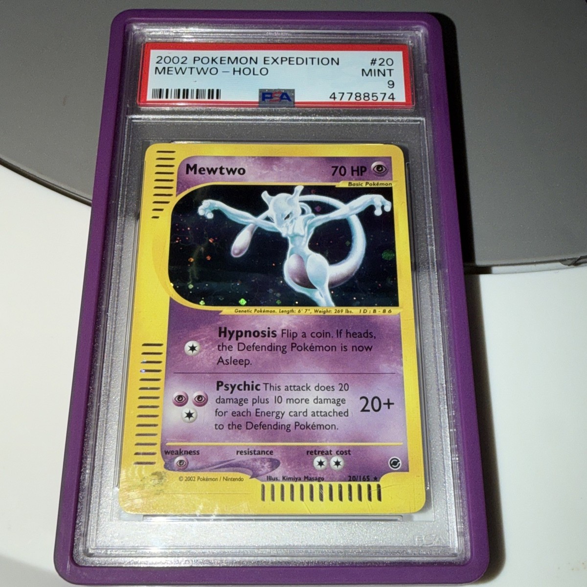 Pokemon Expedition Mewtwo Holo Card 20/165 PSA 9 Mint! | eBay