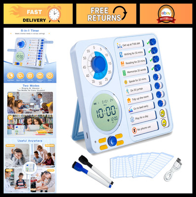 Visual Timer for ADHD, Kids & Adults - Chore Chart & Task Planner Tool