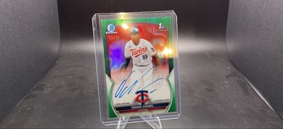 2023 Bowman Chrome - Prospect Autographs Omari Daniel #CPA-OD Green Lava...