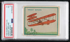 1930 Barratt & Co Speed Series The Wright Flyer Wright Biplane #1 PSA 3 11bd