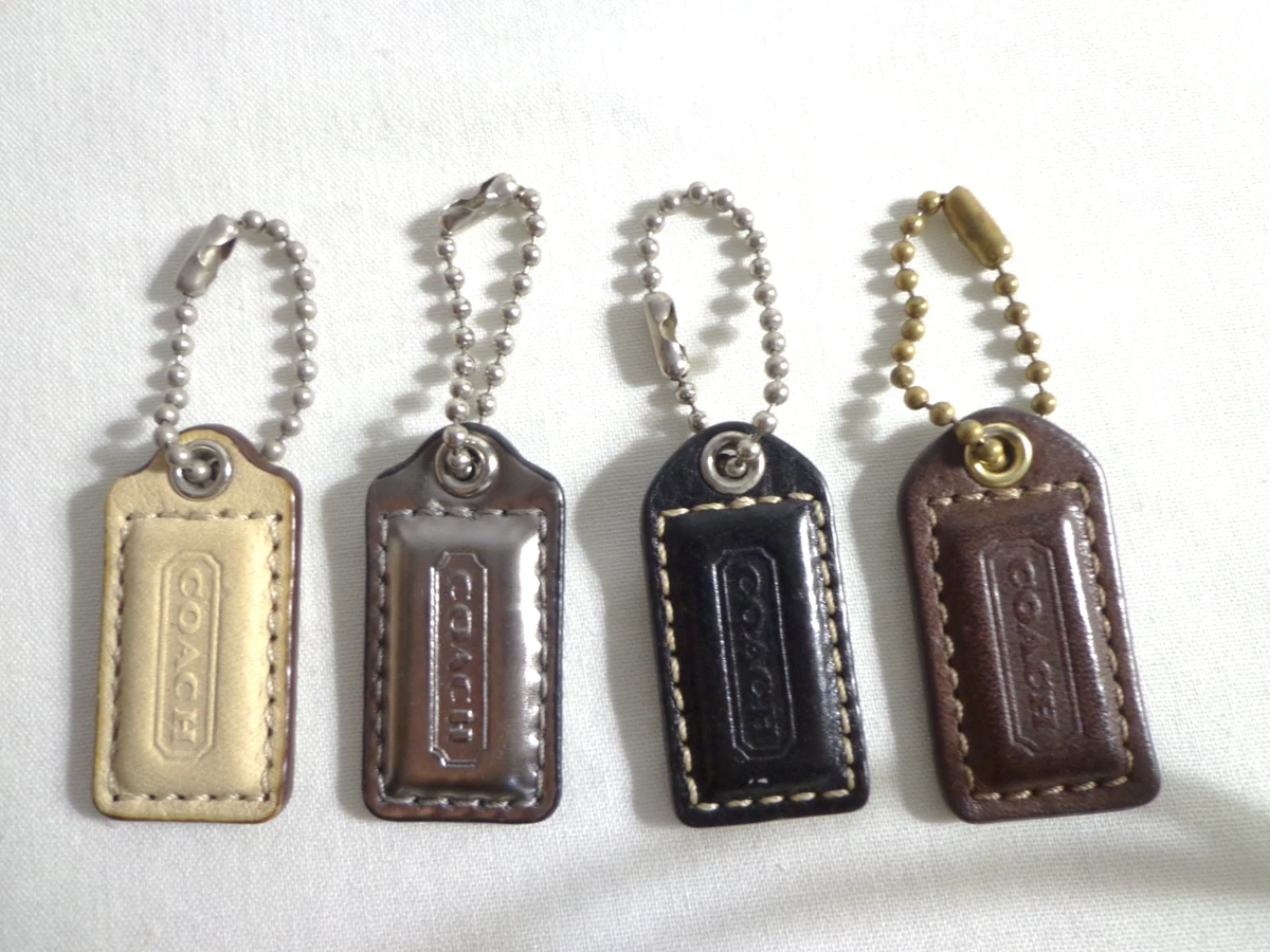 Coach Leather Letters, Numbers & Symbols Key Chains, Rings
