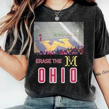 Brutus Ohio State Snow Fan Football Shirts, Erase The M Ohio State Rivalry, Funn