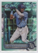 2022 Bowman Chrome Sapphire Edition Prospects Aqua 70/99 Willy Vasquez 2ng