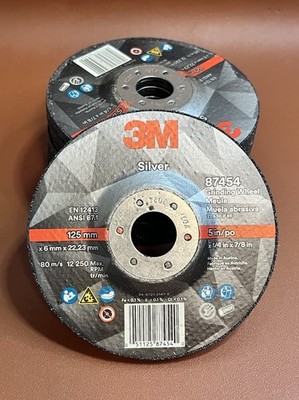 3M 87454 5'' Grinding Wheel 10 Pack Metal Steel Type 27 Abrasive Disc