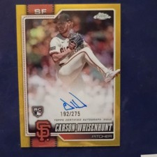 Carson Whisenhunt Chrome 2026 /275 Auto