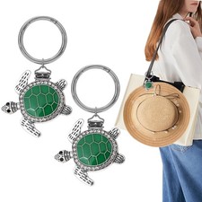 2Pcs Hat Clip for Travel on Bag - Turtle Beach Cruise Essentials Accessory fo...