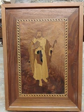 Marquetry Picture Of Jesus