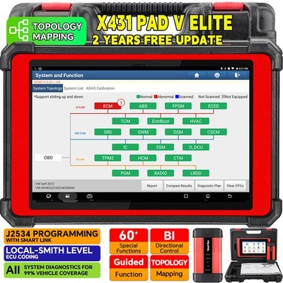 LAUNCH X431 PAD V ELITE PAD 5 OBD2 Diagnosegerät Alle System J2534 Programming