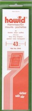 25 Hawid Stamp Mount Clear Strips 43 mm For Small Mini Sheets/Larger Definitives