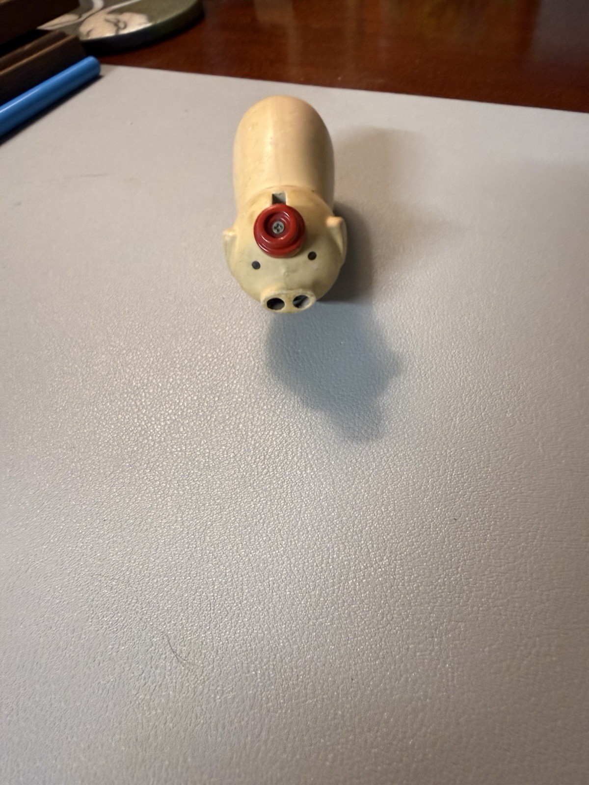 Vintage Novelty Cigarette Little Pink Pig Double Flame Butane Lighter- Works