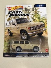 Hot Wheels Premium Fast & Furious Toyota Land Cruiser FJ60 2/5 Tan HNW46 New
