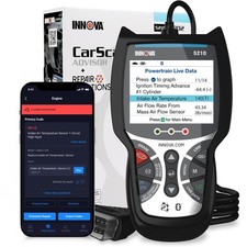 Innova 5210 OBD2 Scanner  Engine Code Reader, Battery Tester, Live Data, Oil...