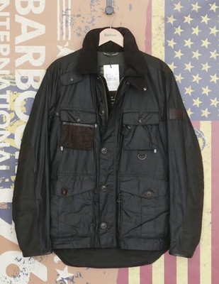 £549 Barbour Supa Fission salbeigrün Wachsjacke mit Kapuze für Herren Medium Tokito Spey