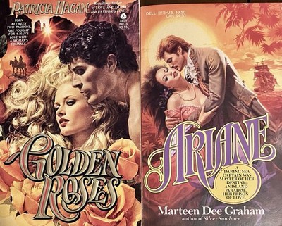 (2 pb) 1983 historical Patricia HAGAN Marteen Dee GRAHAM Bodice Ripper clinch