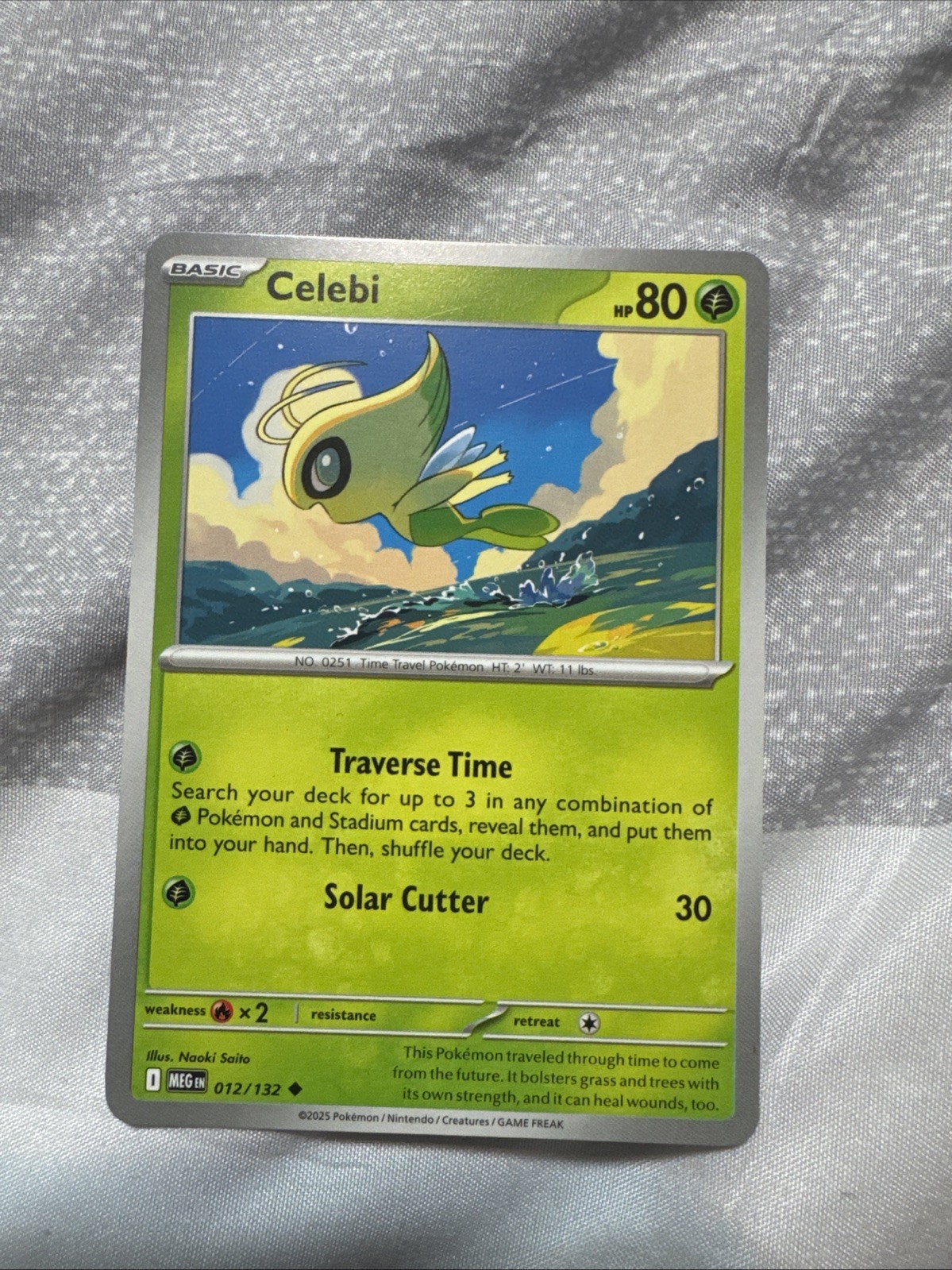 Celebi 012/132 Me01: Mega Evolution Regular -NM Pokemon