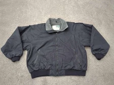 Wear Guard Bomber Jacket Mens 2XL Black Full Zip Snow Resistant Made in Taiwan