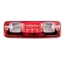 LED 3rd Brake Light Assembly High Mount Brake Light Chrome Housing Red Lens