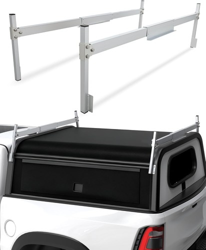 Universal Topper Rack 400LBS Adjustable Universal Truck Cap Topper Ladder Rack for Camper ...