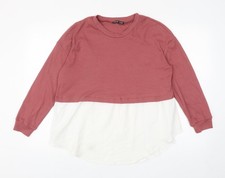 Womens UK Size XS SheIn Pink Pullover Sweatshirt