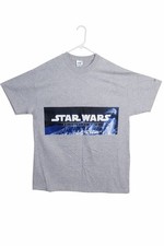 Vintage 2000 Star Wars RPG Grey XL Promo T-shirt Battle Droids