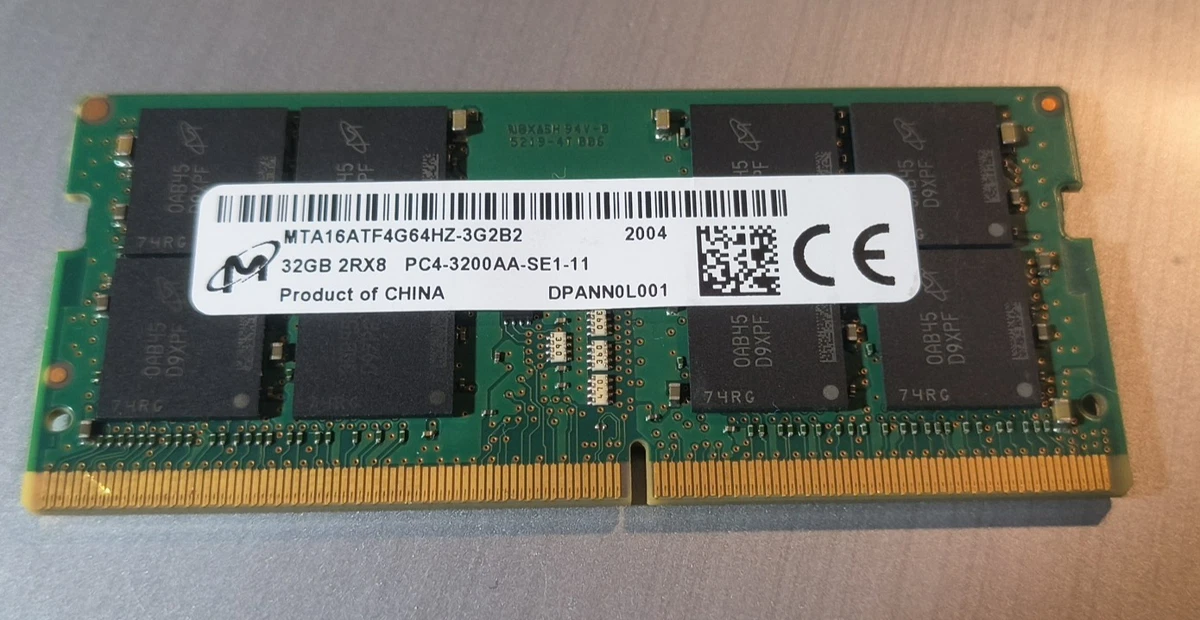 Micron DDR4 3200AA 32GB （16GB×2） Micron 3200MHz 16GB / 32GB / 64GB REG ECC RAM PC4-3200AA DDR4 DIMM