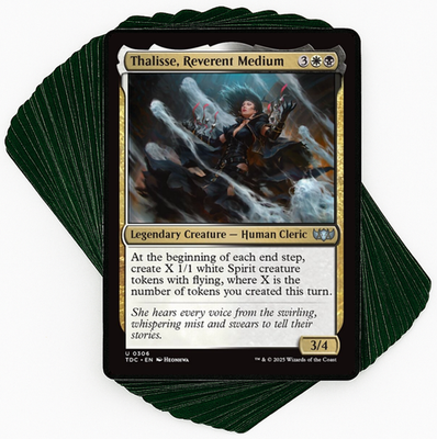 Custom Commander Deck*** Thalisse, Reverent Medium - Spirit Tokens - EDH MTG  | eBay