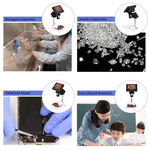 Microscope for Testing 1000X LCD Digital Microscope with 4 .3'' LCD Screen HOT - Picture 8 of 14