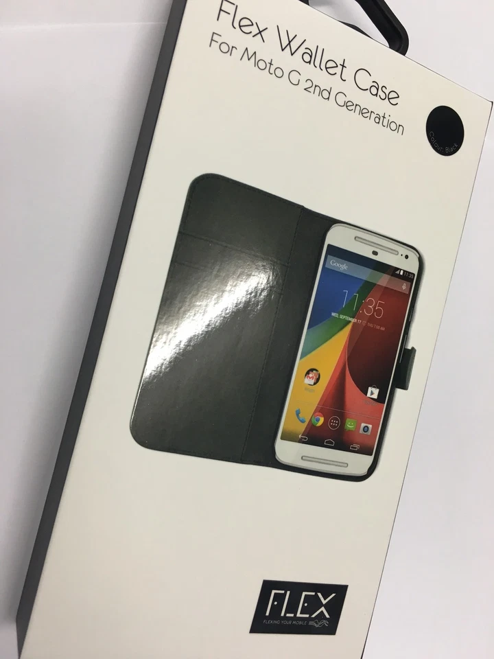 Moto G 2nd Generation Leather Wallet Case FLXPPUF002. Brand New in packaging. - Image 2 of 4