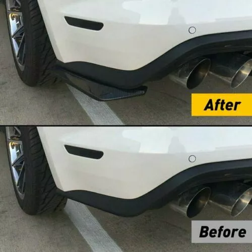 Glossy Black Rear Diffuser Splitter Lip Spoiler Fin For Infiniti G37 Q50 Q60 Q70 - Picture 4 of 11