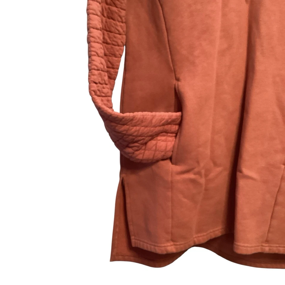 Columbia Pullover Womens S Quilted Rose Pink Side Slits Athletic 1/4 Zip Running - Image 4 of 4