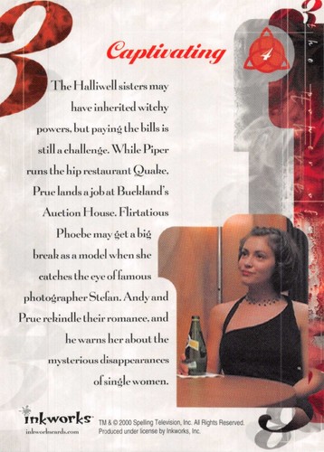 2000 INKWORKS CHARMED SEASON ONE PICK-A-CARD 1-72 BASE TRADING CARDS 1ST SERIES - Picture 9 of 145