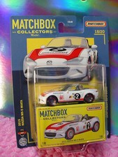 Matchbox Collectors 2022 Mazda MX-5 MIATA #18 blanco ☆ neumáticos True Grip