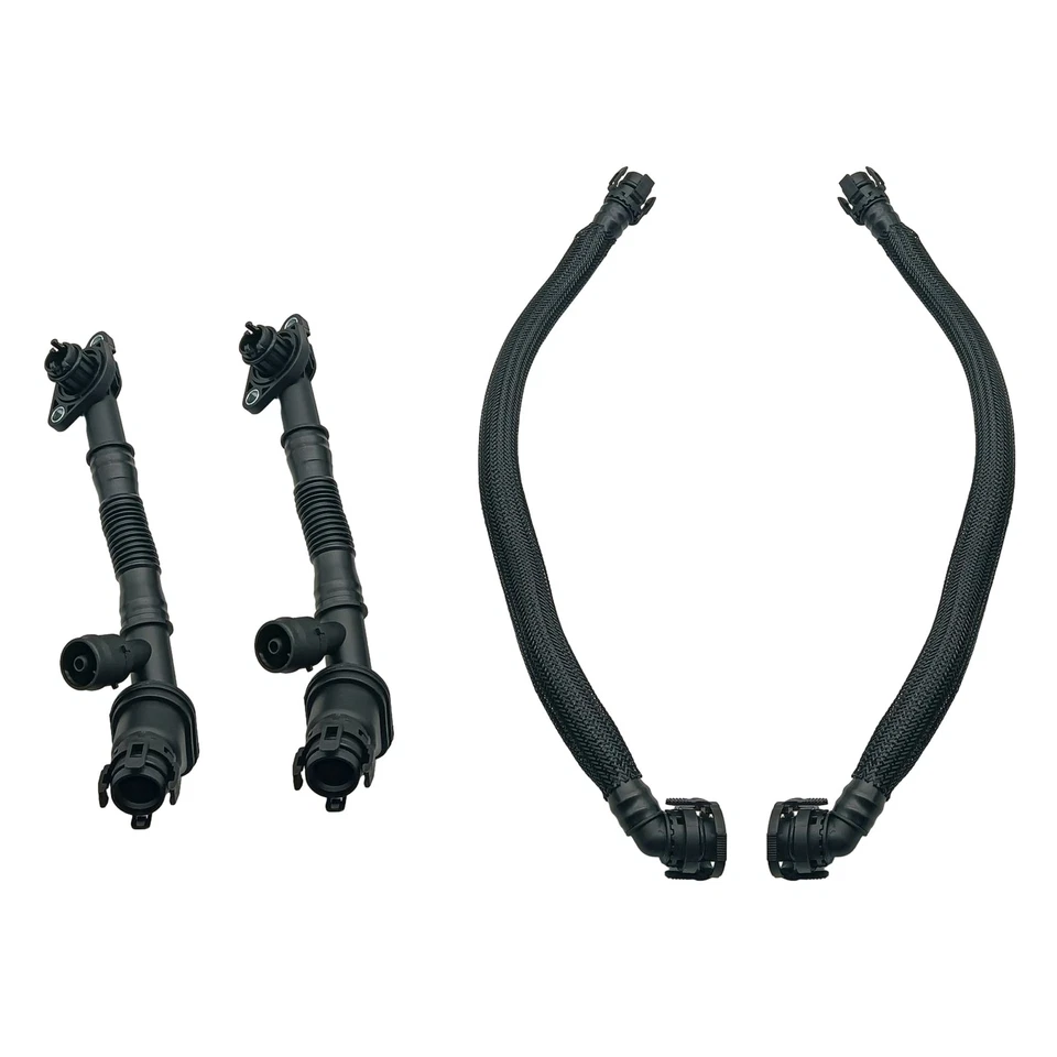 Manguera respirador cárter izquierda y derecha para BMW 550i 650i 750i 750Li X5 X6 4 piezas V8 Foto 4 de 4