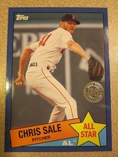2020 TOPPS 85AS-14 CHRIS SALE 35TH ANNIVERSARY BLUE 1985 AS RETRO BOSTON RED SOX
