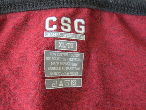 Camiseta sin mangas CSG roja alta geométrica COLORBLOCK XL EXTRA GRANDE sin mangas para hombre - Imagen 3 de 4