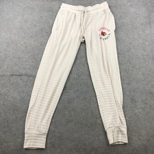 Louisville Cardinals Sweatpants Womens Small Beige Embroidered Spell Out