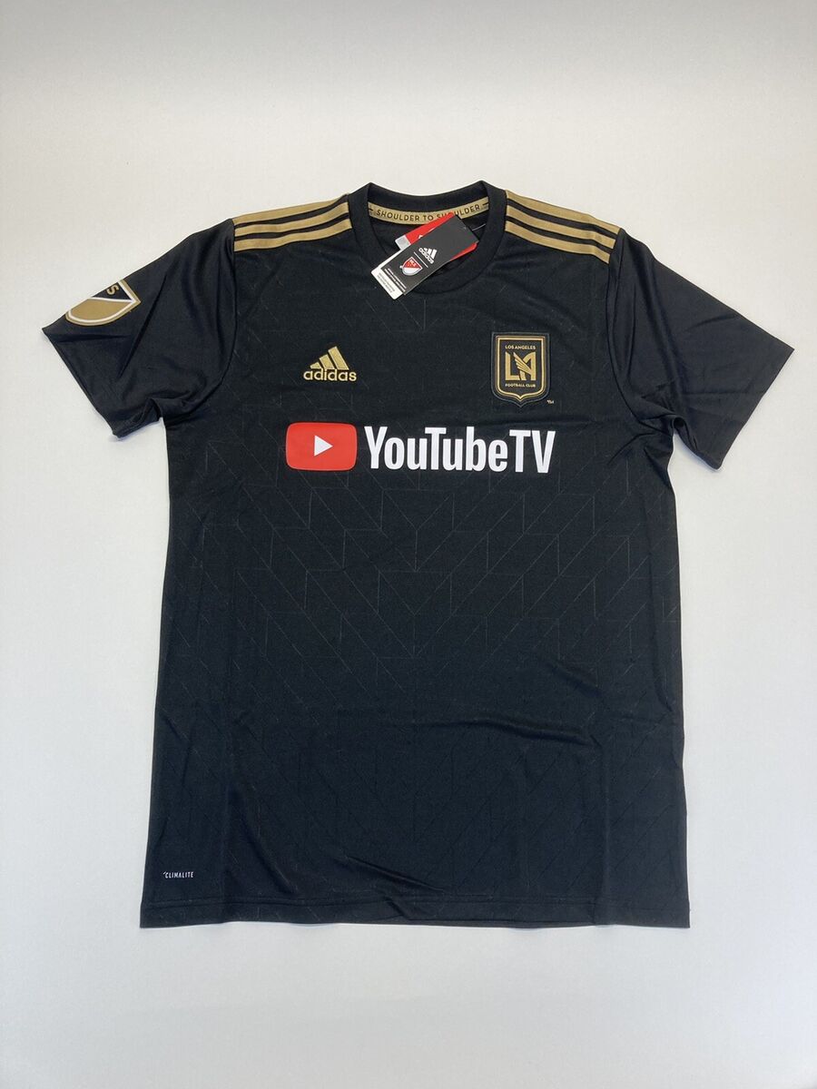 Adidas LAFC Los Angeles FC MLS Climalite Soccer Jersey Mens Adidas LAFC Los Angeles FC MLS Climalite Soccer Jersey Mens