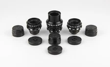 Lens Vintage Soviet  Set 3 pcs Black Magic Tair-41 Vega-7 Mir-11m Kiev-16U BMPCC