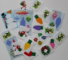 Grossman stickers mixed lot Christmas holiday winter